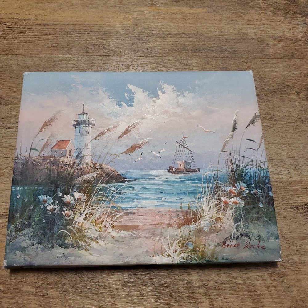 Vintage Brian Roche Original 8x10 Oil on Canvas